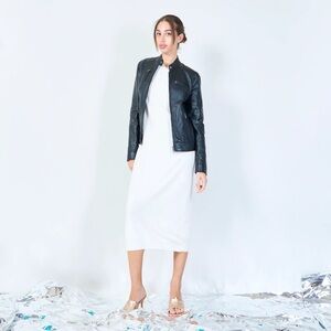 Women's Black Leather Jacket